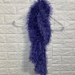 Fun Fur (eyelash yarn) Knitted neck Scarf